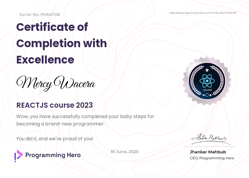 Certificate 3